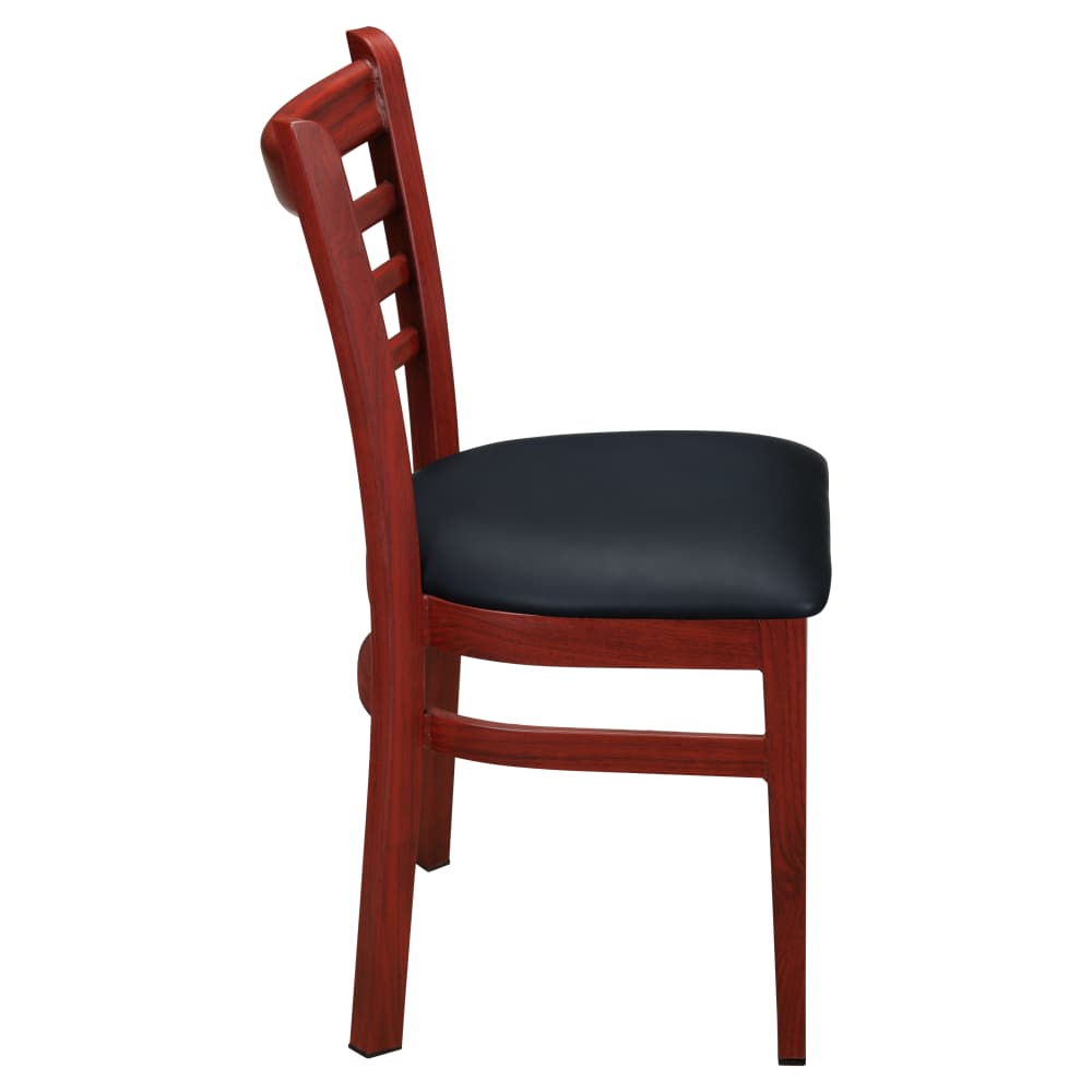 Ladder back metal dining chair
