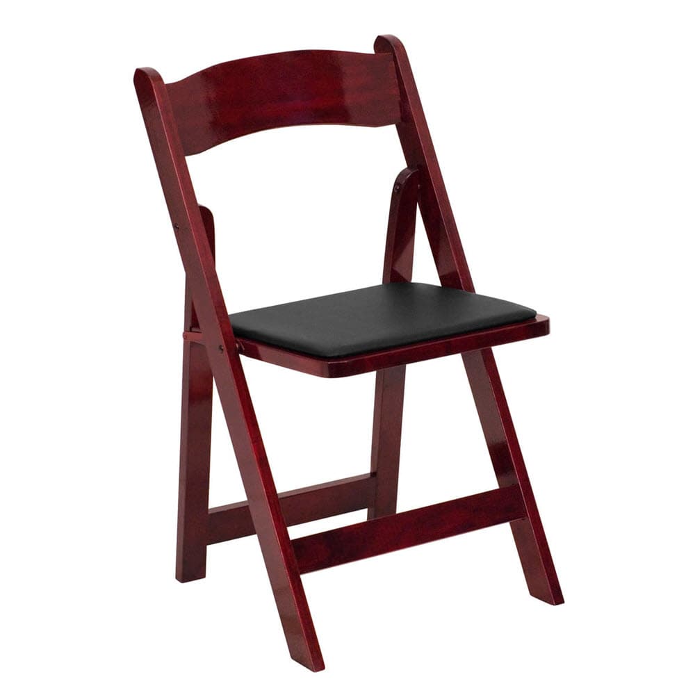 Folding wood dining chair