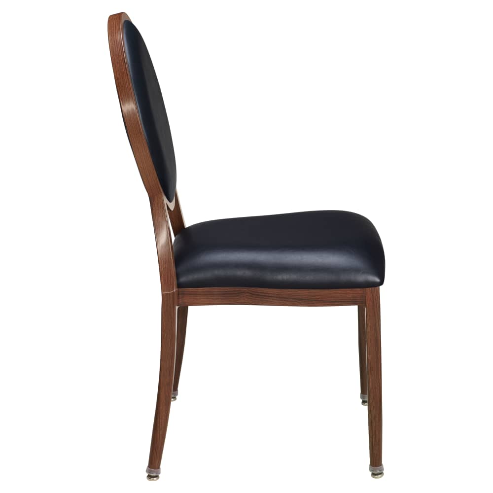 Stackable aluminum dining chair