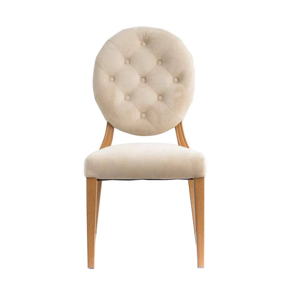 Tufted button detail upholstered dining chair