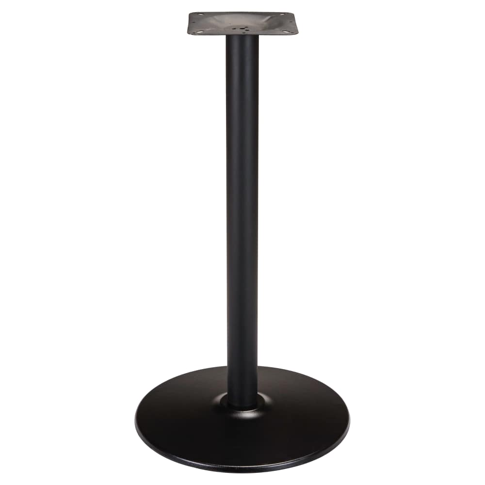 Round metal table support