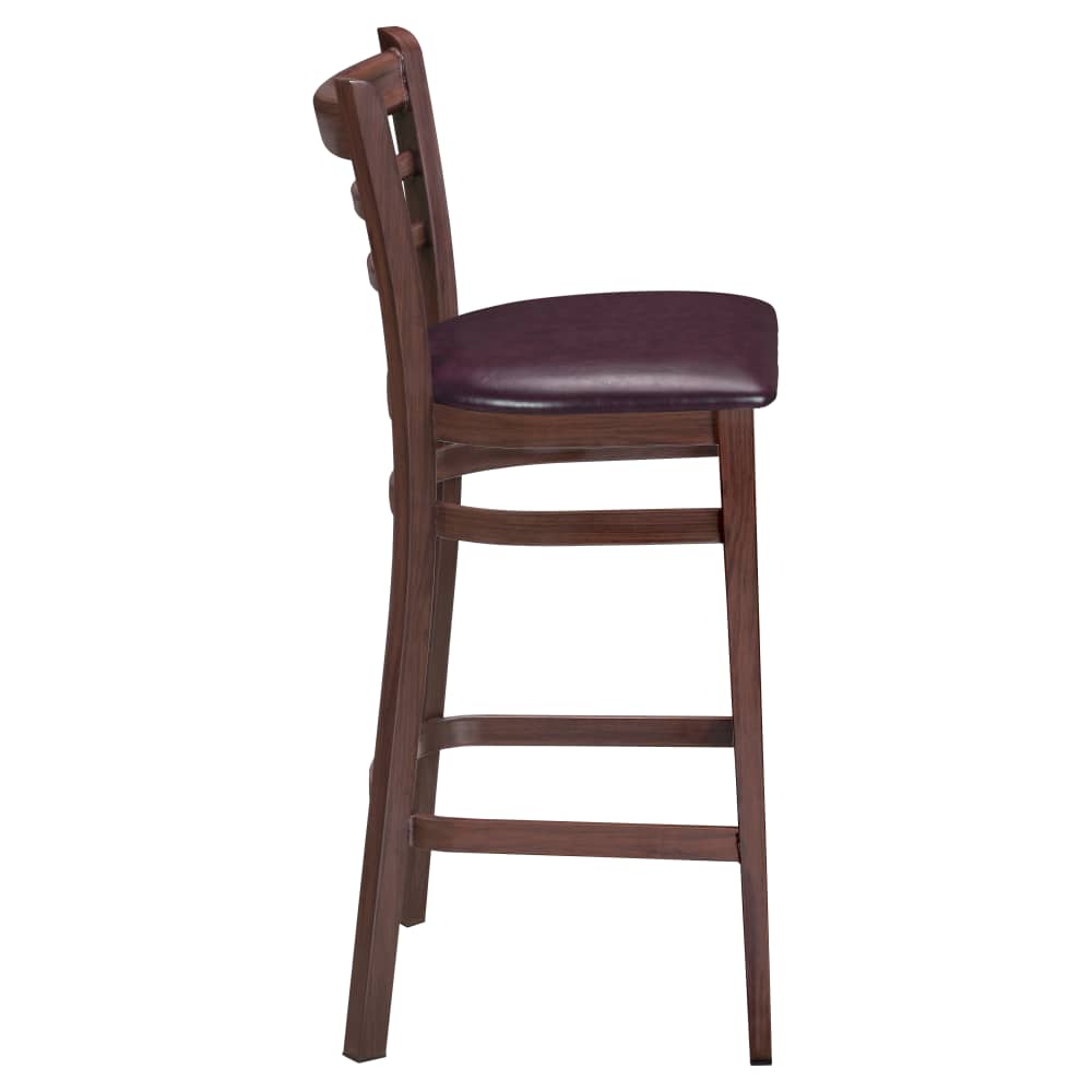 Ladder back metal bar stool