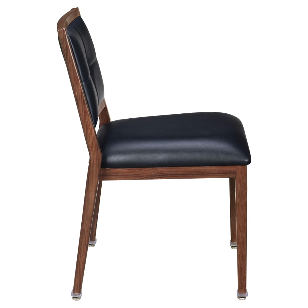 Stackable aluminum dining chair