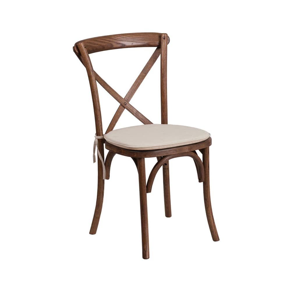 Stackable wood dining chair