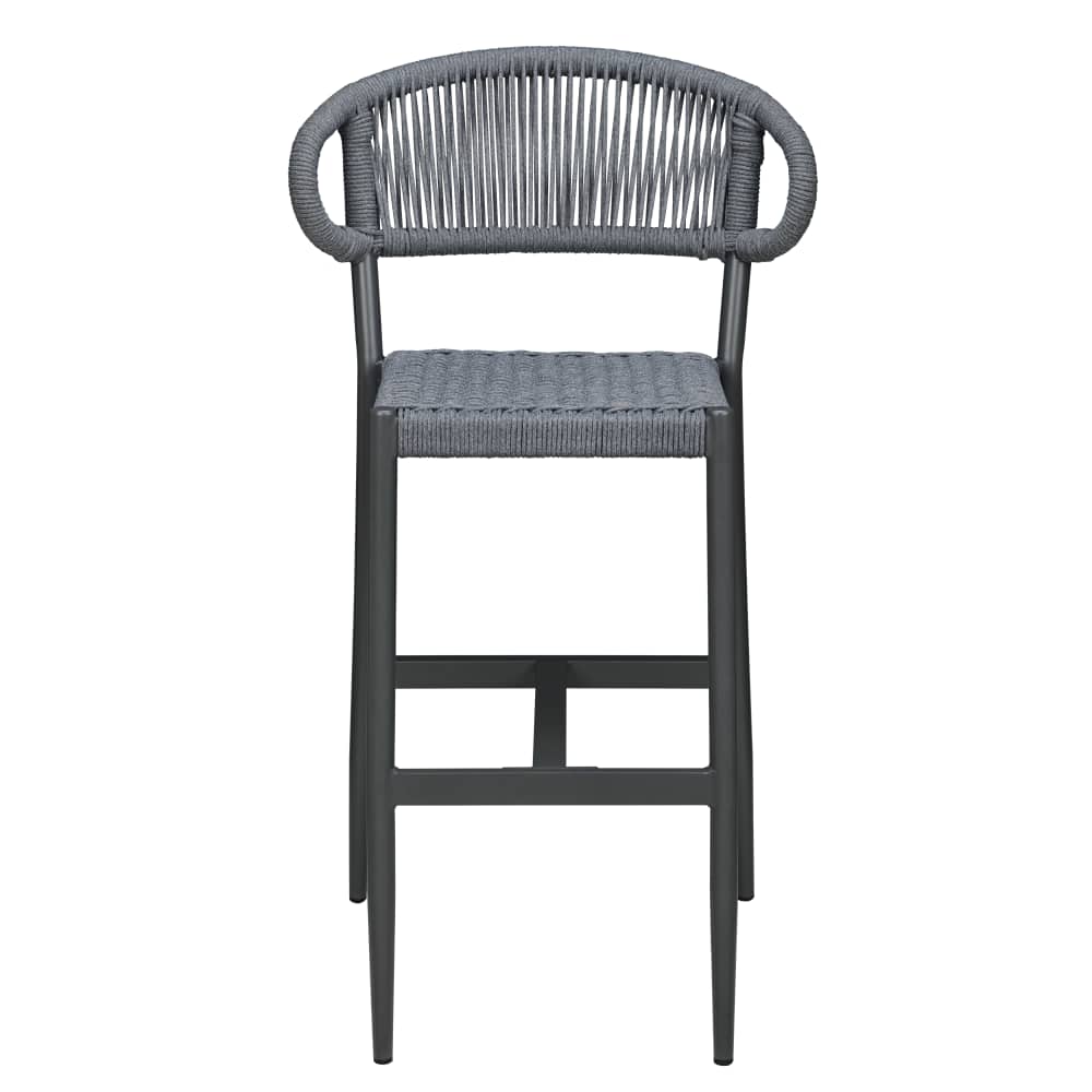 Slatted aluminum patio furniture