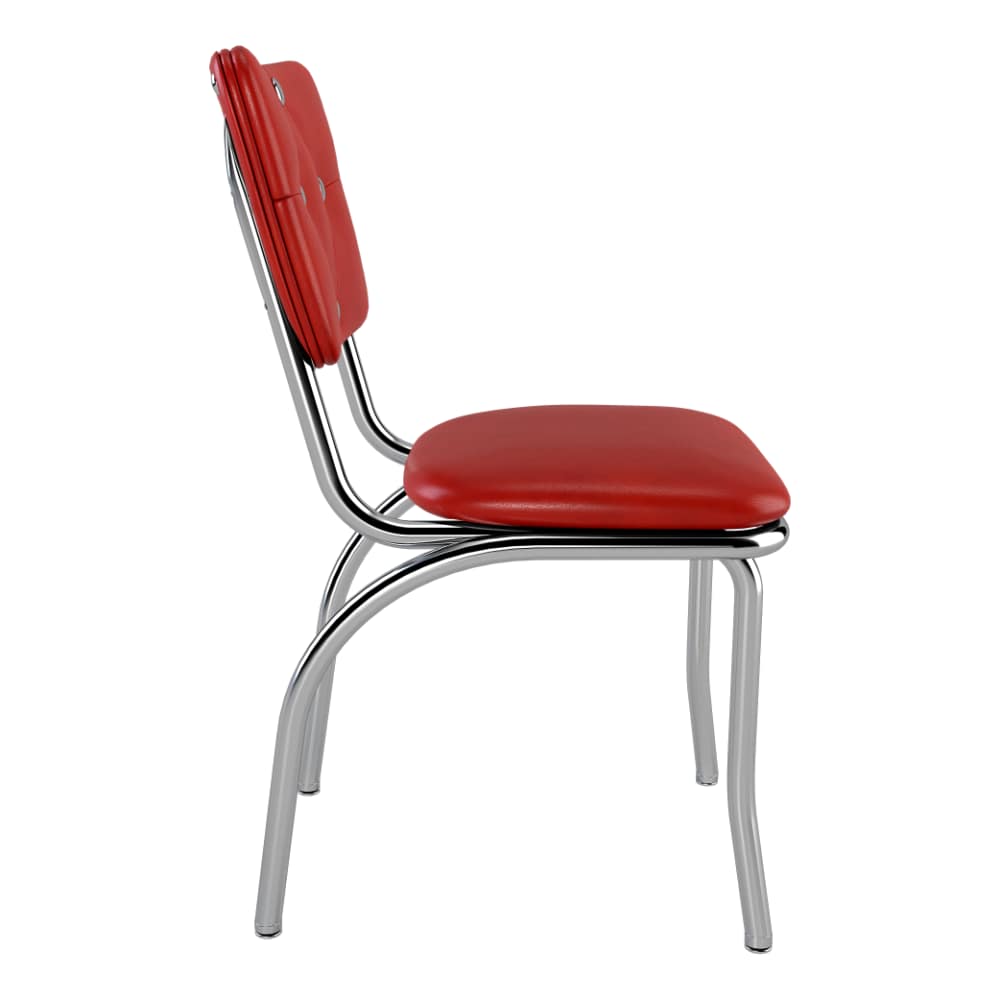 Tufted button detail dining chair
