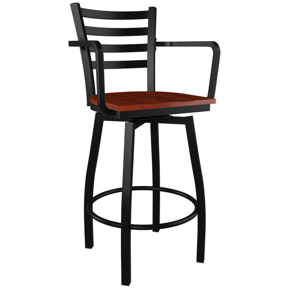 Ladder back metal bar stool