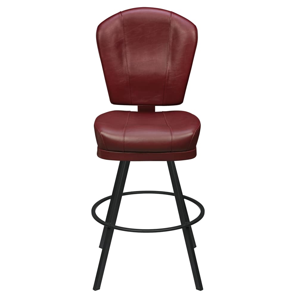 Channel back bar stool