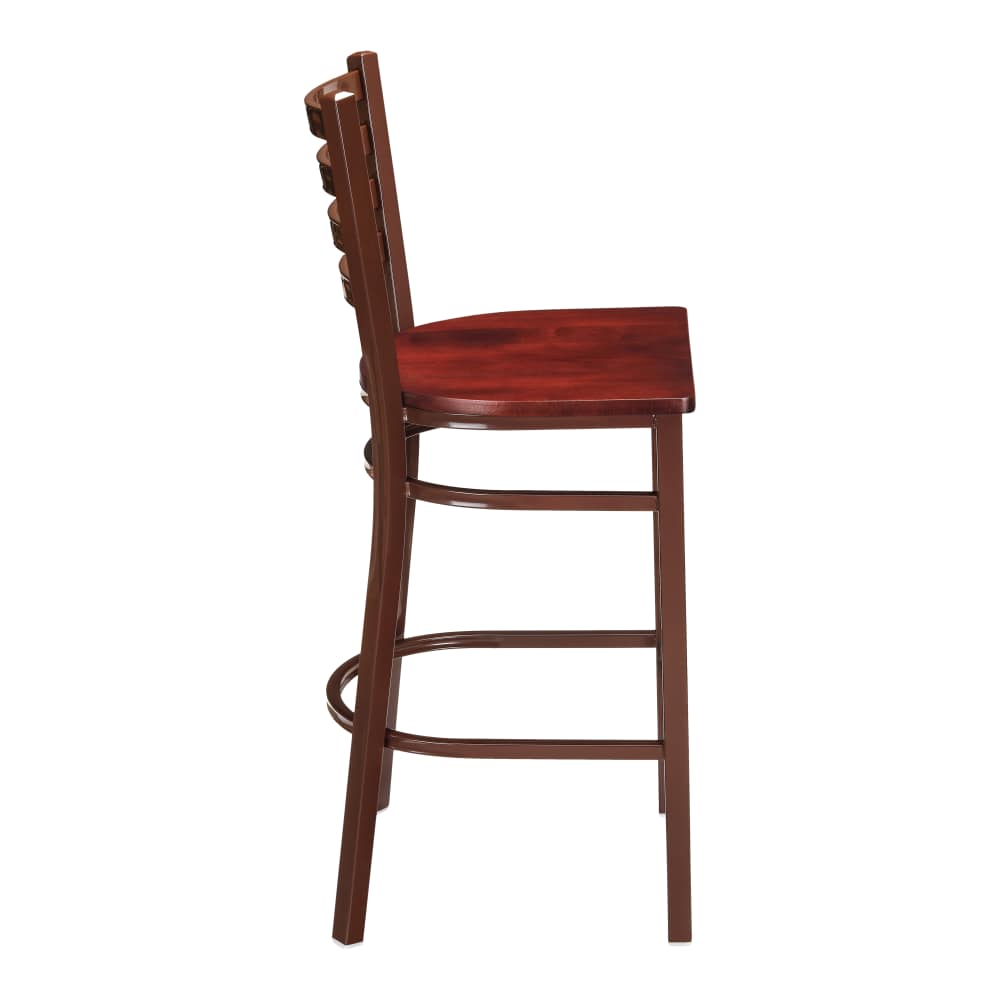 Ladder back metal bar stool