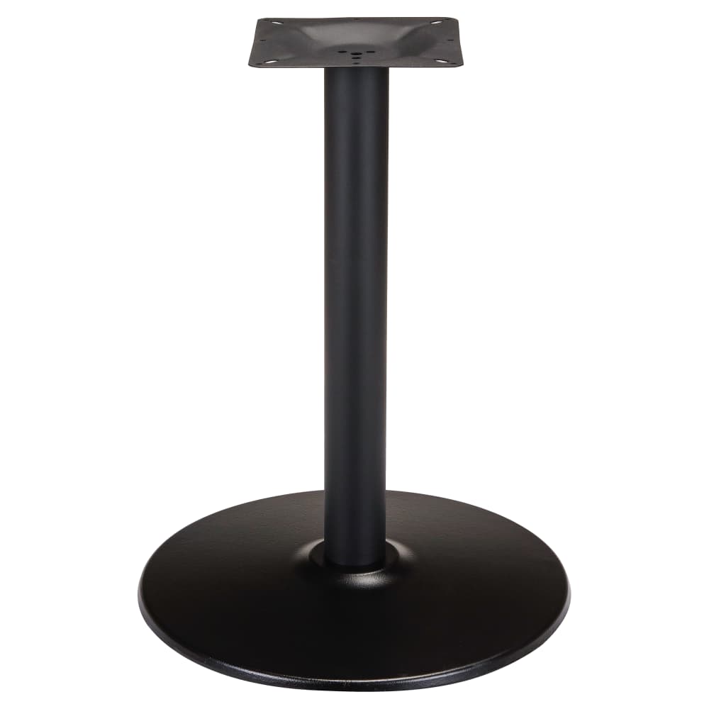 Round metal table support