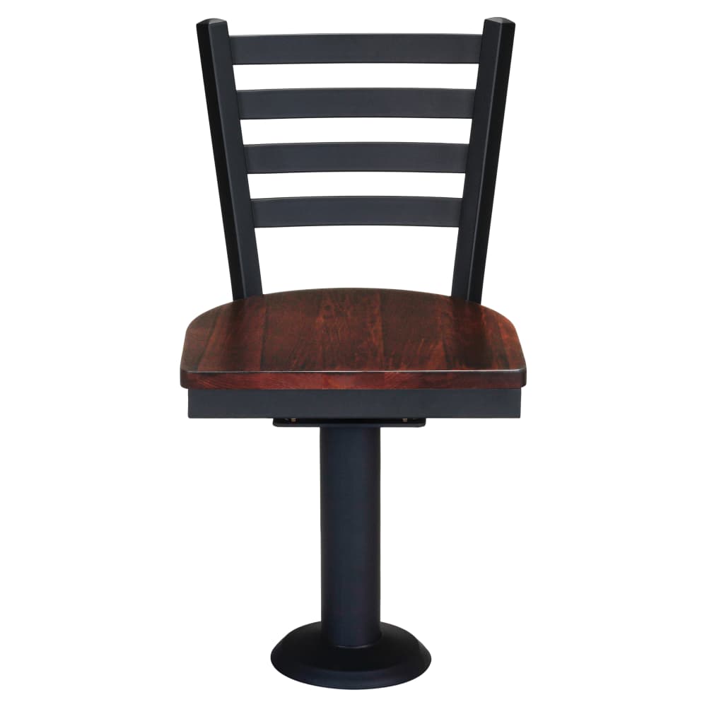 Ladder back metal dining chair