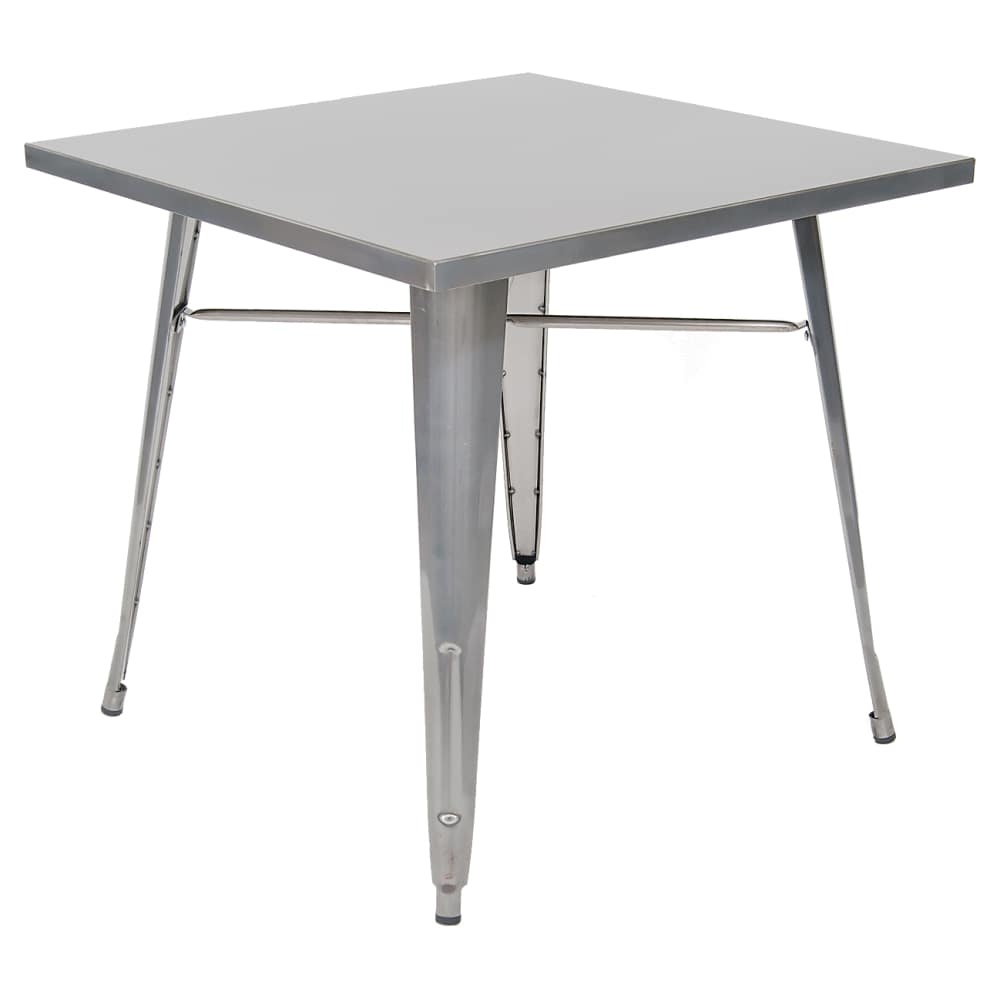 Metal dining table