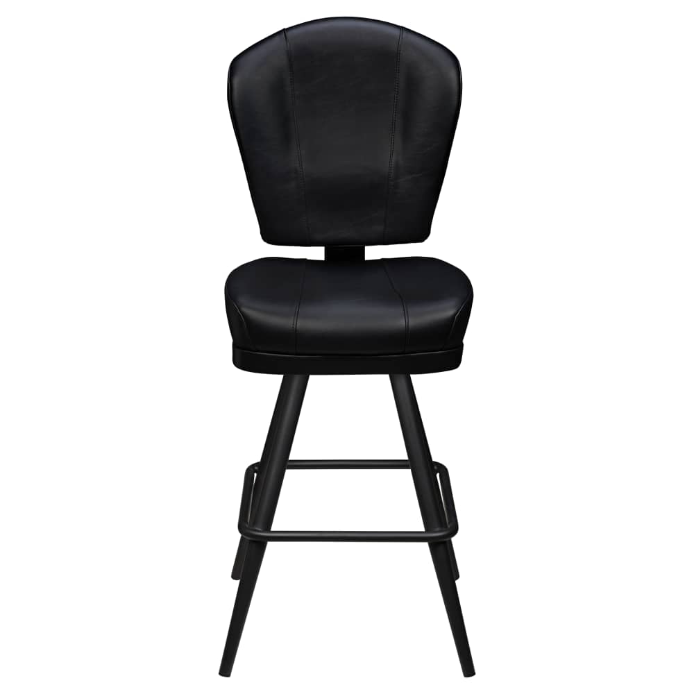 Channel back square bar stool