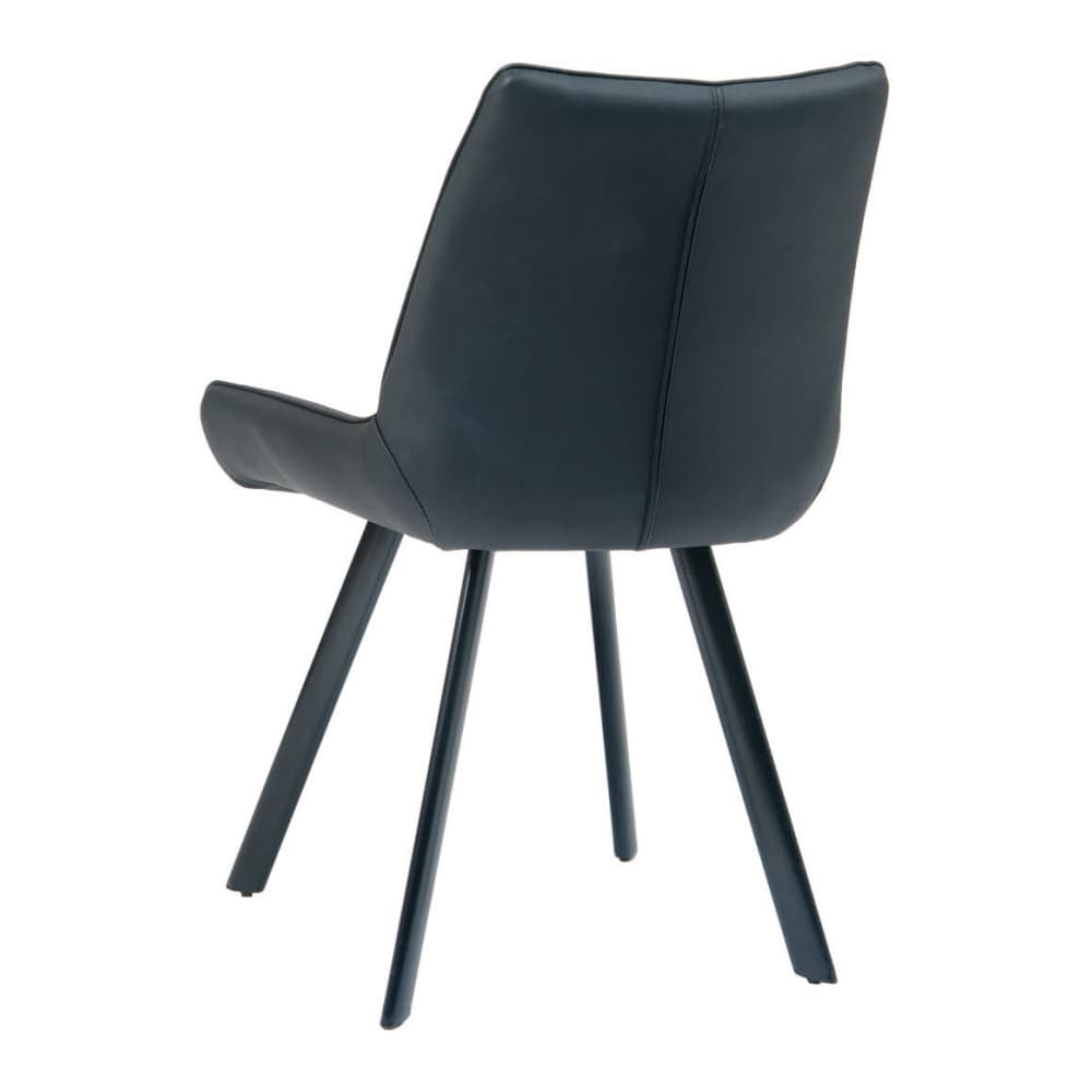 Upholstered metal dining chair