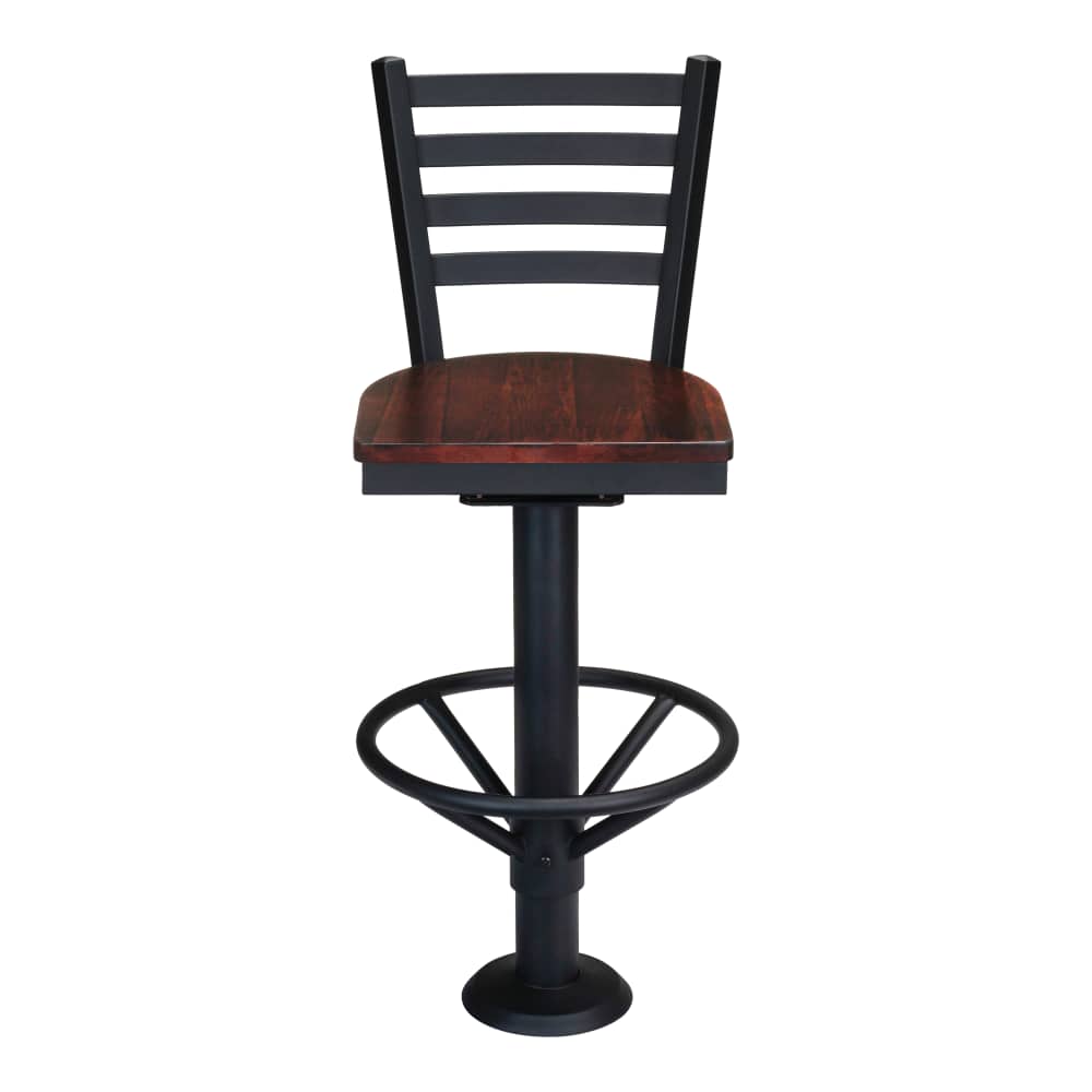 Ladder back metal bar stool