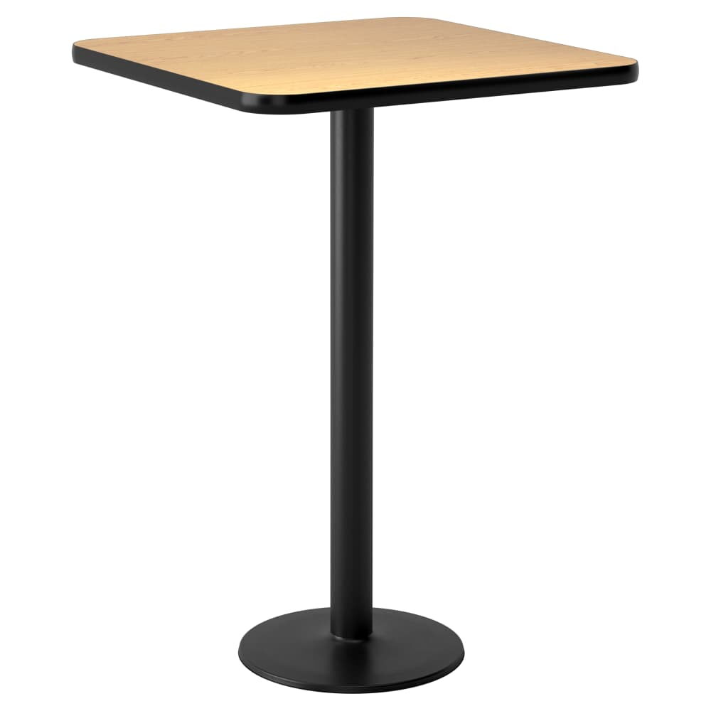 Laminate Reversible Table in Oak and Walnut, Bar Height