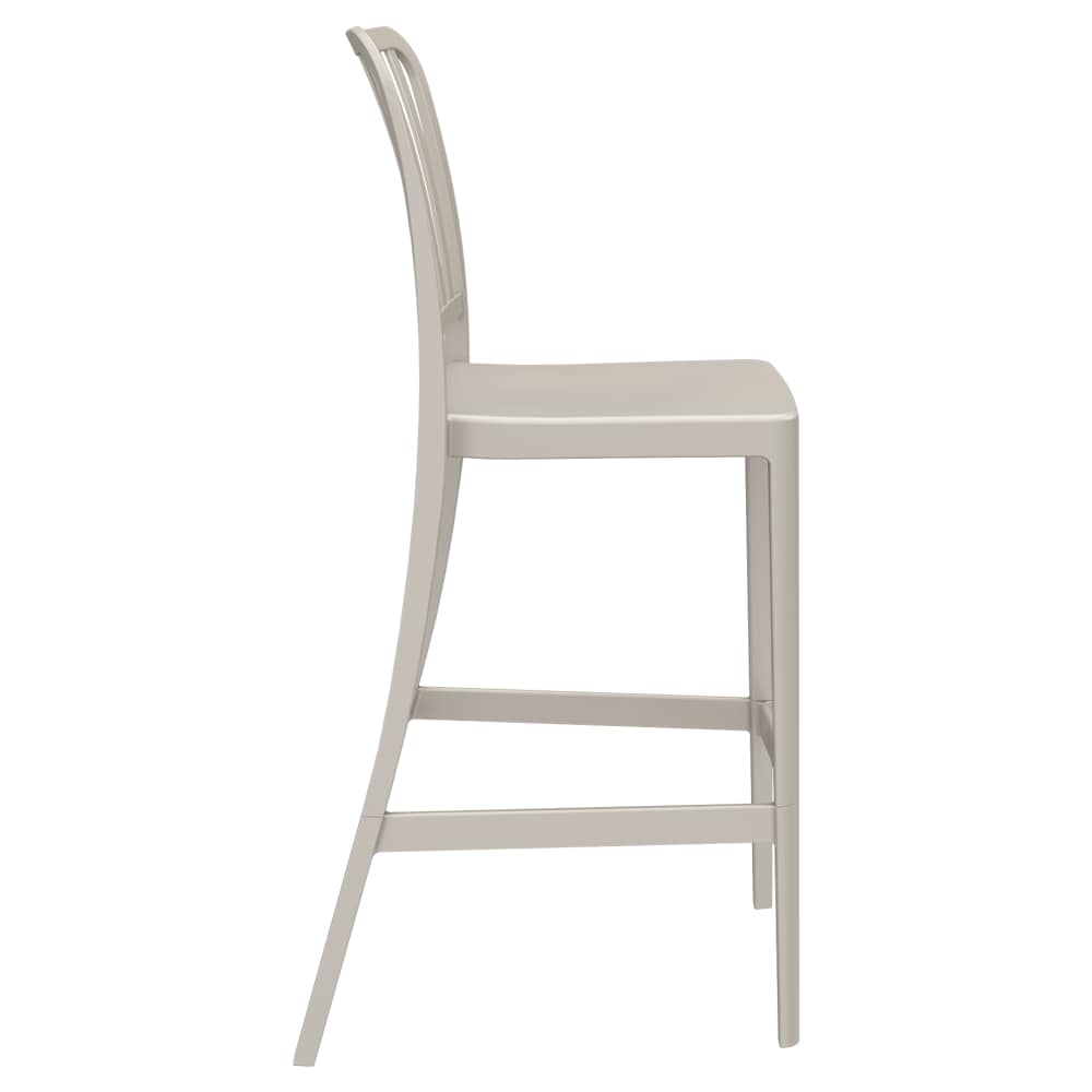 Slatted resin patio furniture