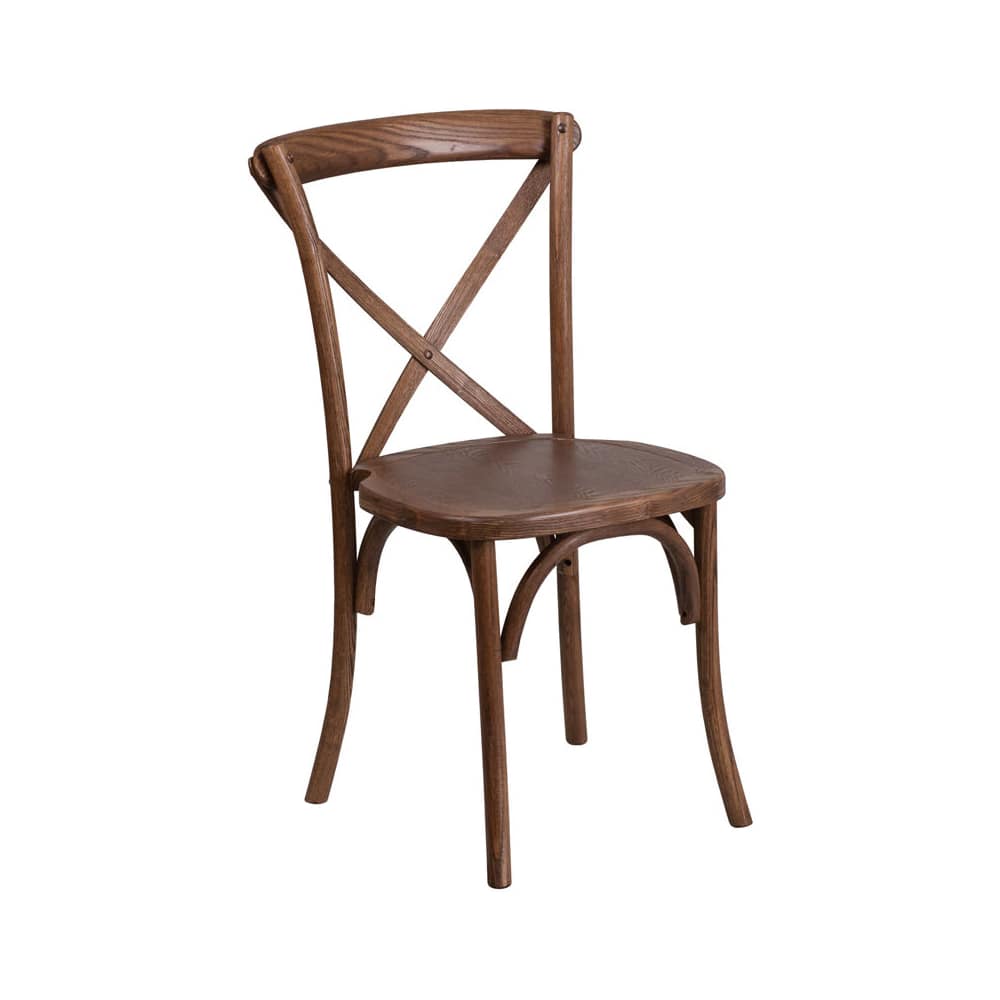Stackable wood dining chair