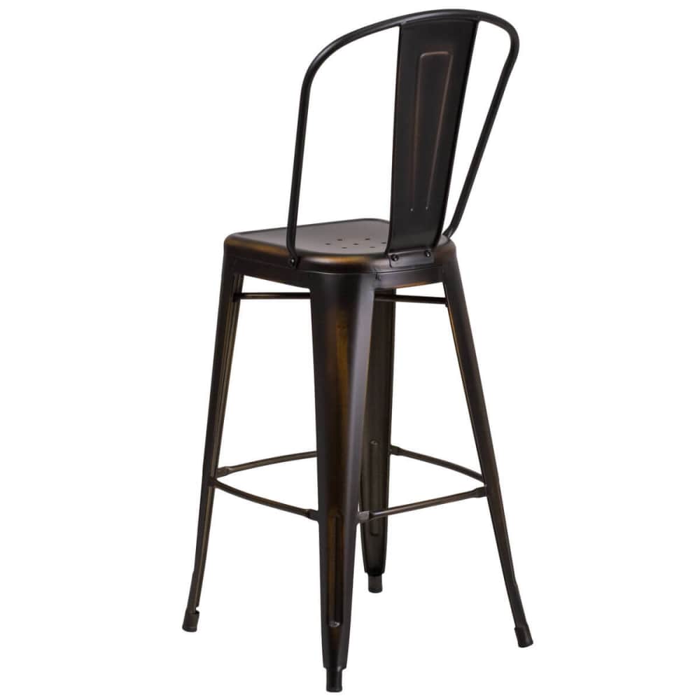 Metal bar stool