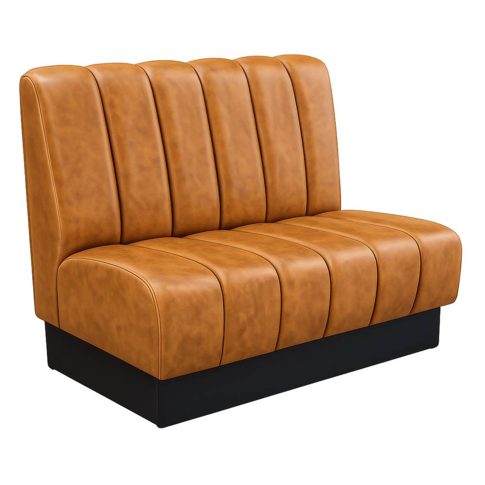 Channel back booth seating