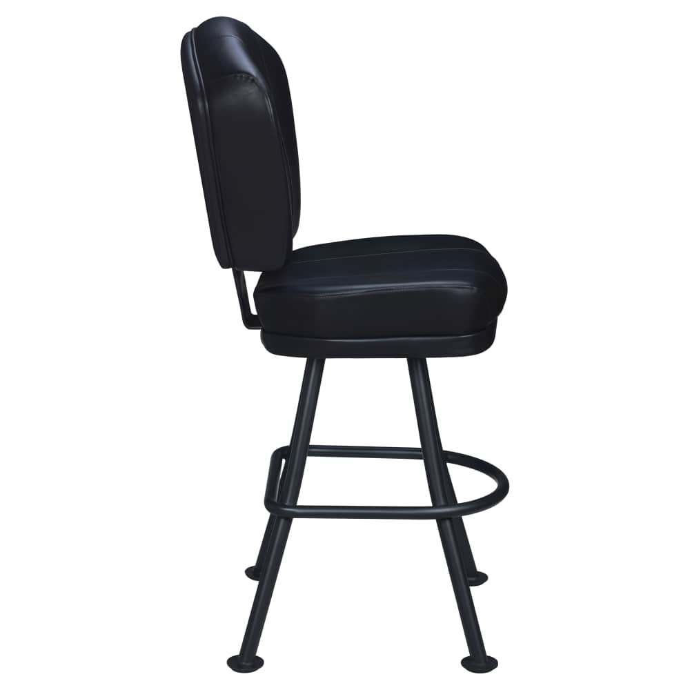 Channel back bar stool