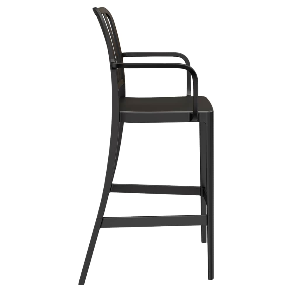 Slatted resin patio furniture