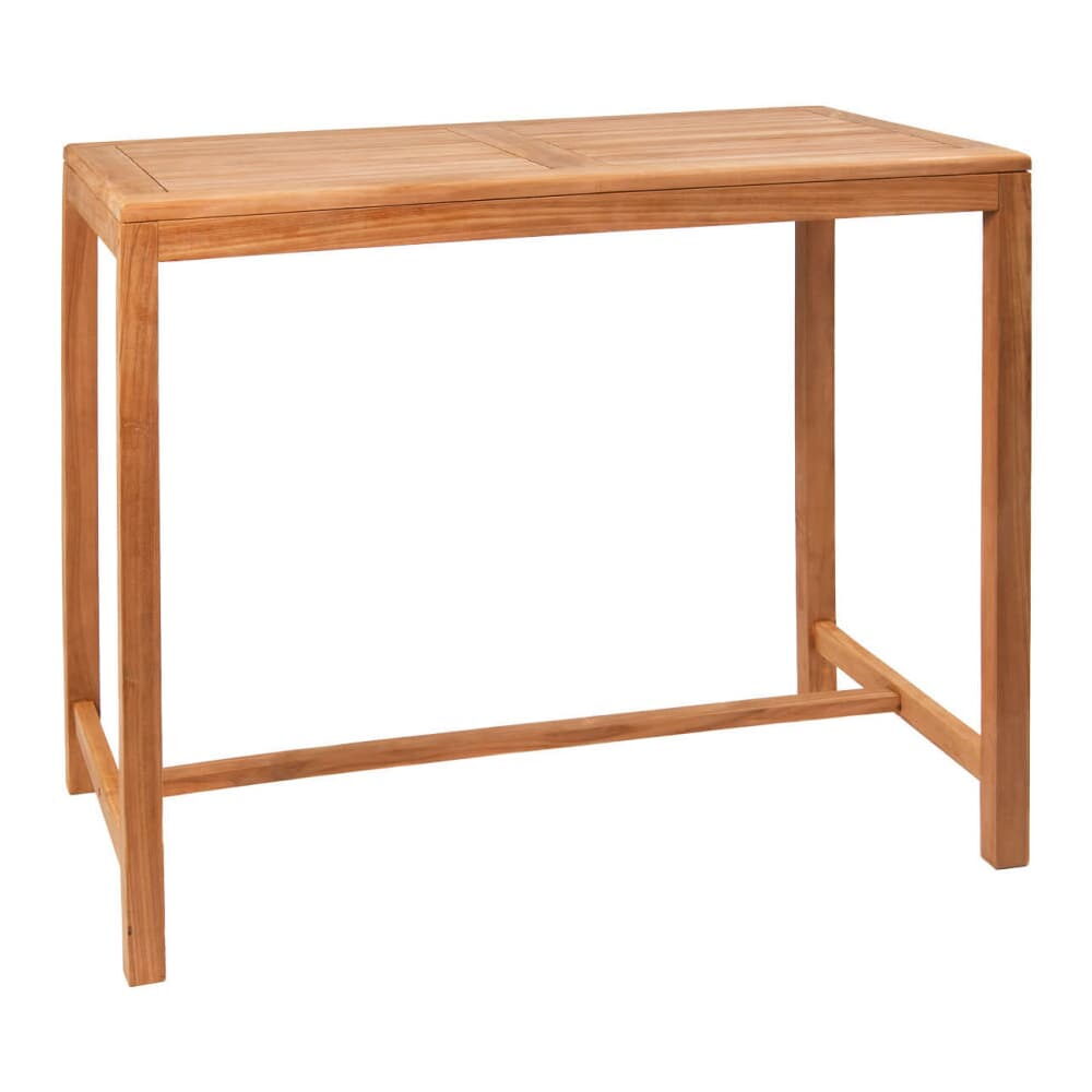 Teak Wood Outdoor Table, Bar Height