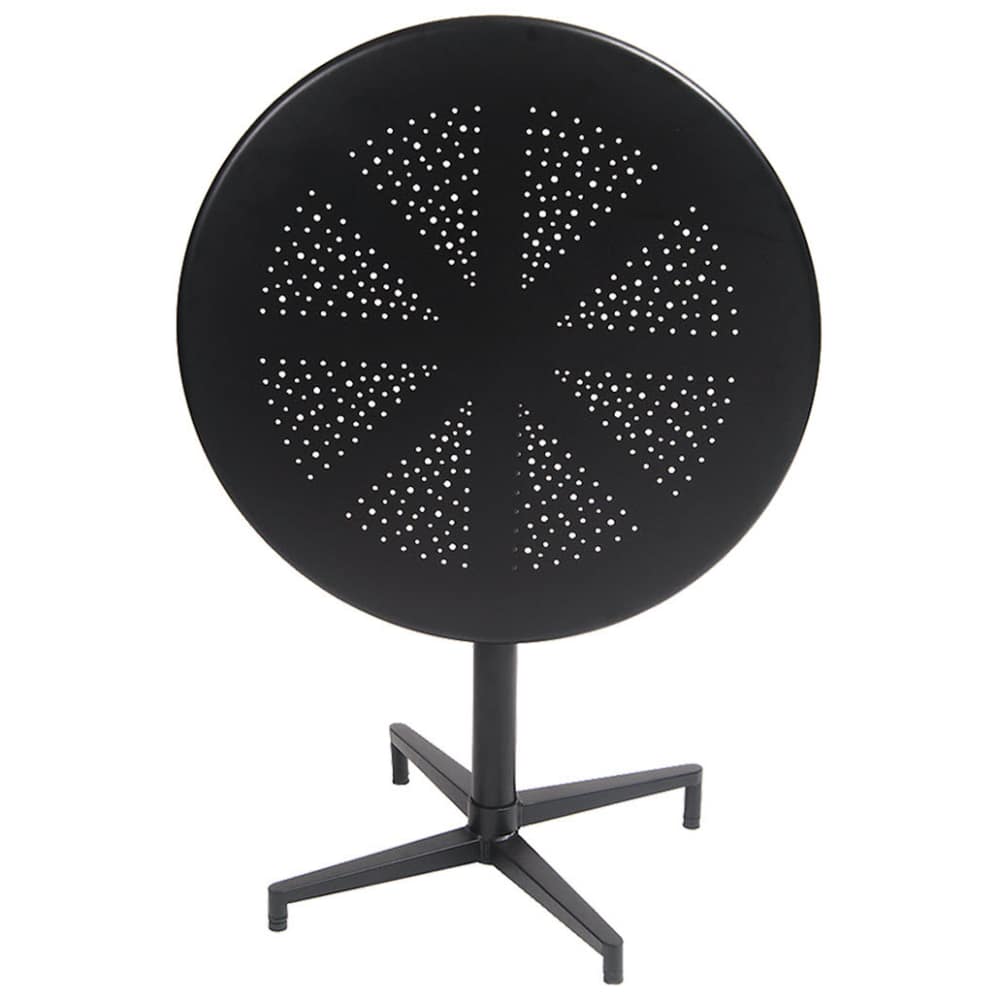 Folding metal dining table