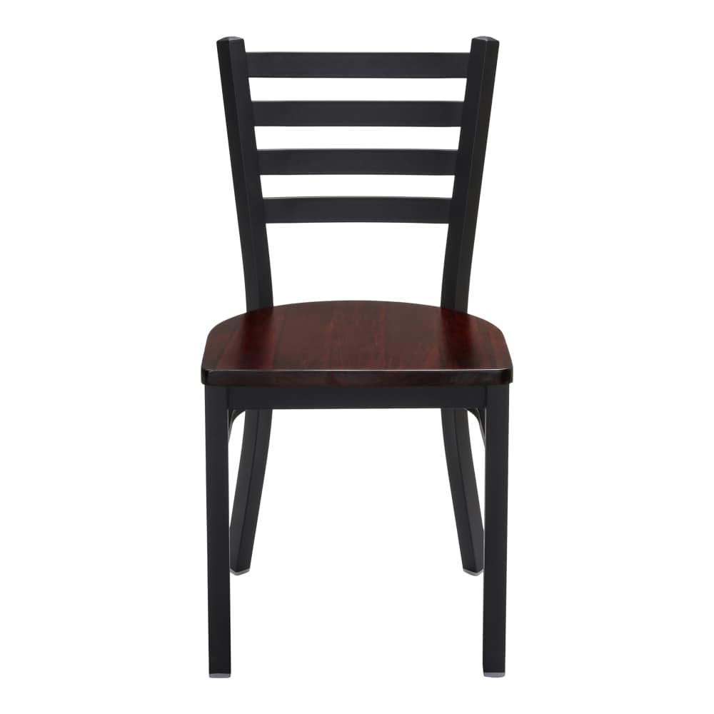 Ladder back metal dining chair