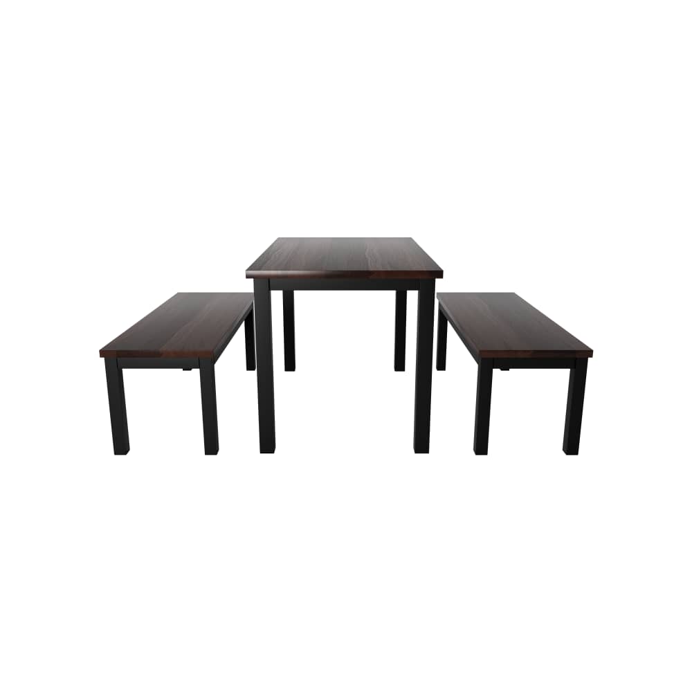 Wood dining table set