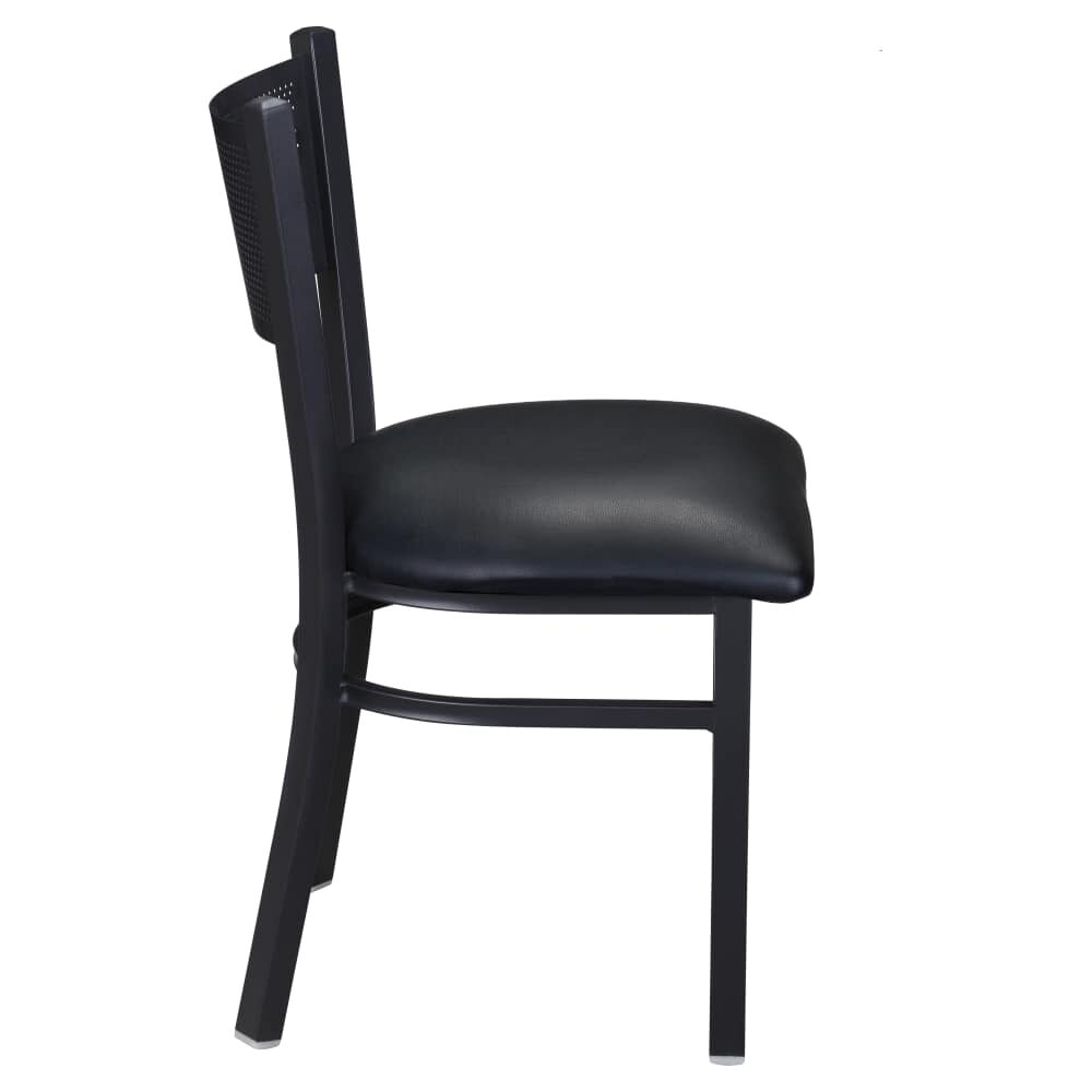 Metal Checker Back Chair