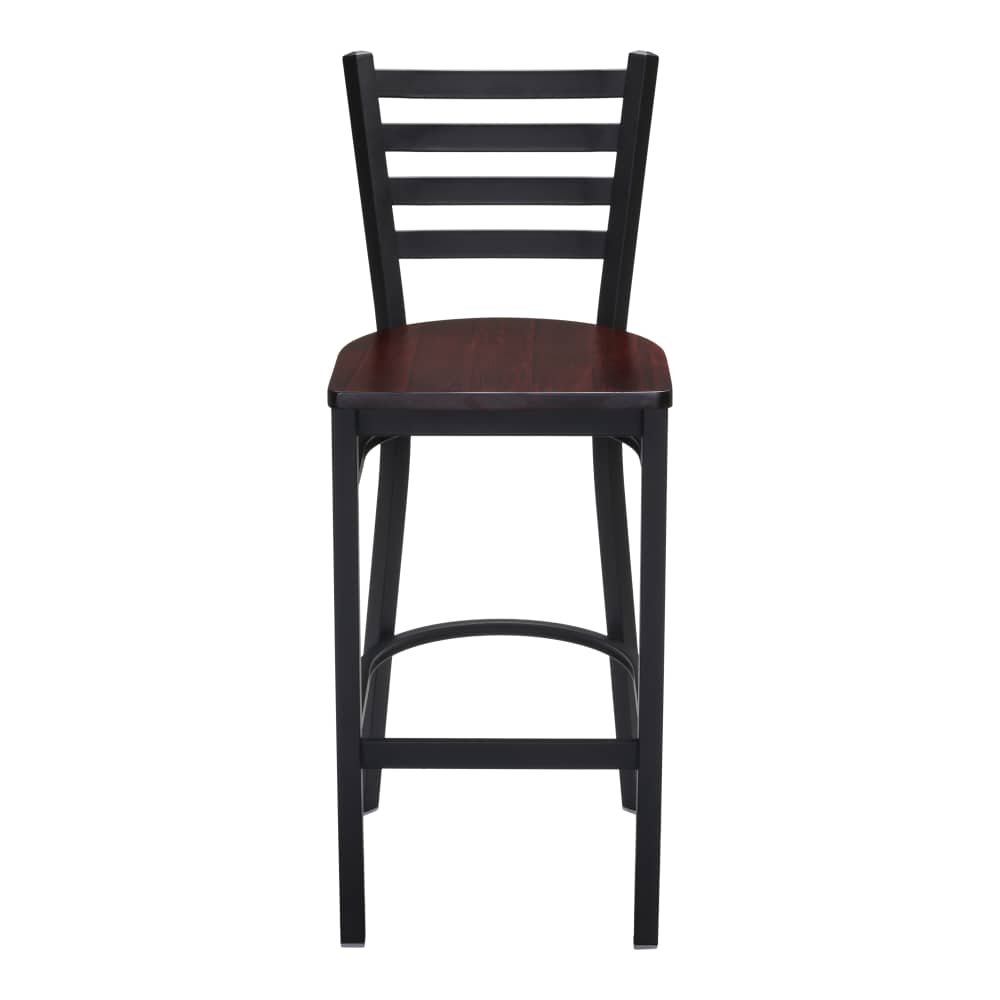 Ladder back metal bar stool