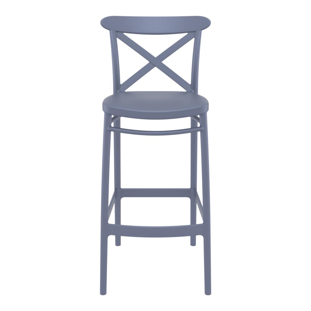 Cross back resin patio furniture